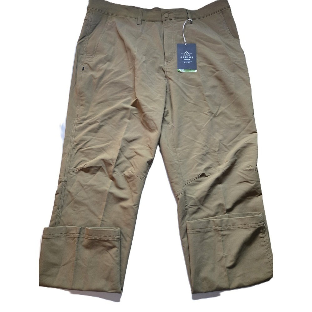 Alpine‎ Design Mens Khaki Modern Fit Outdoor Utility Pants Size 40x30